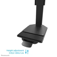 Stojak podłogowy do monitorów i TV Neomounts by Newstar MOVE Lift XL 75-115" FL55-975BL1 - Czarny