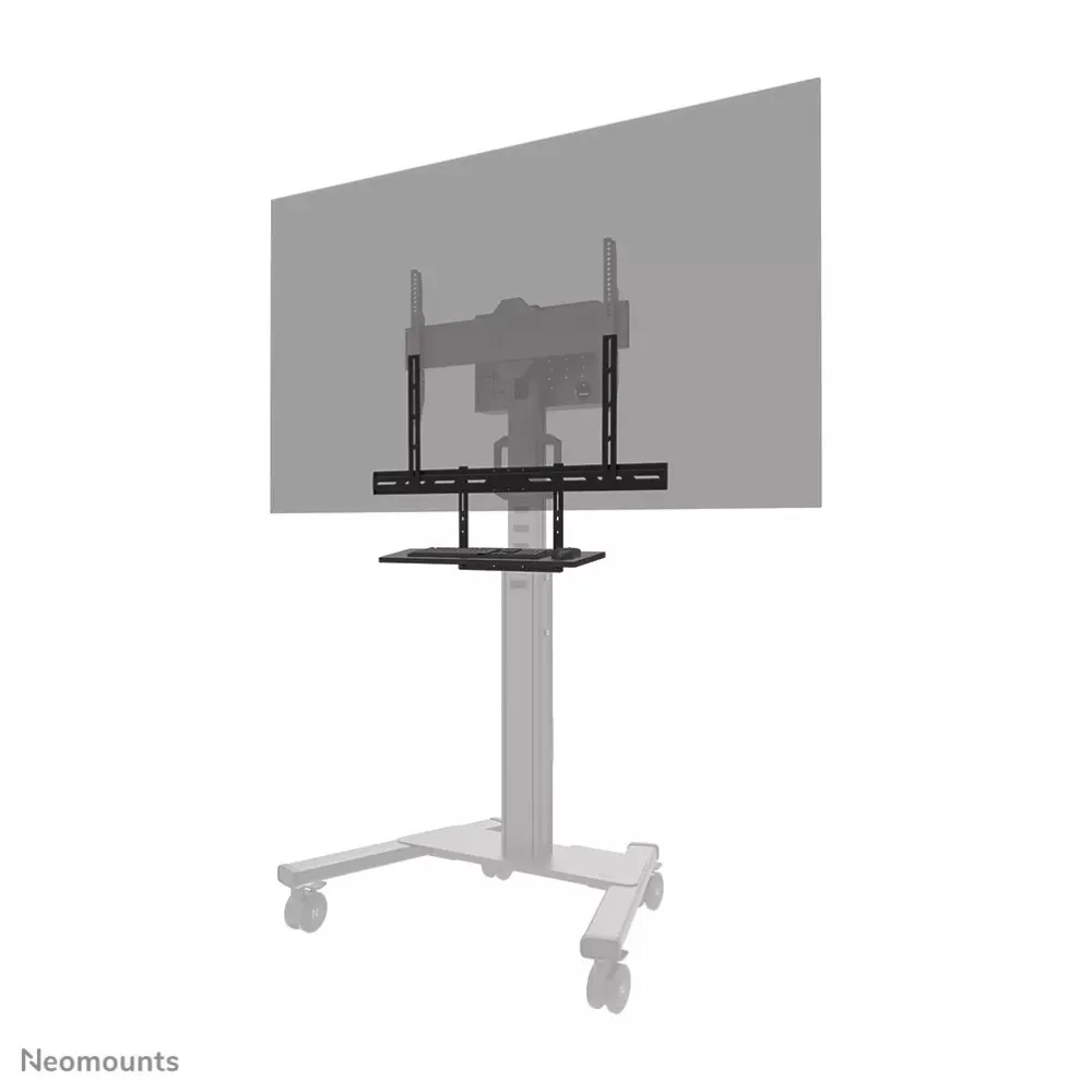Uchwyt z półką na klawiaturę i mysz Neomounts by Newstar Keyboard Shelf Kit 43-110" AV40-500BL - VESA 200x200-800x600, Czarny