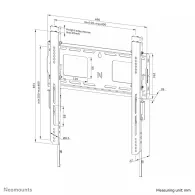 Uchwyt ścienny Neomounts by Newstar LEVEL-750 Fixed Heavy Duty Wall Mount 42-75" WL30-750BL14 - Czarny