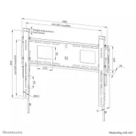 Uchwyt ścienny Neomounts by Newstar LEVEL-750 Fixed Heavy Duty Wall Mount 42-86" WL30-750BL16 - Czarny