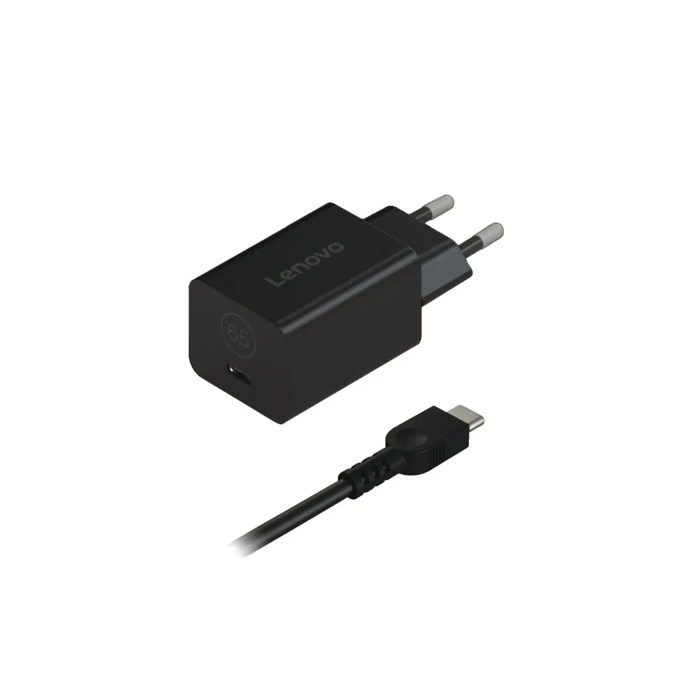 Ładowarka sieciowa Lenovo GaN Nano 65W Adapter G0A6GN65EU, 1x USB-C, Czarna | Sklep ITnes.pl, IT for BUSINESS