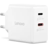 Ładowarka sieciowa Lenovo Dual USB-C 65W GaN Charger G0A6065WEU, 2x USB-C, Biała | Sklep ITnes.pl, IT for BUSINESS