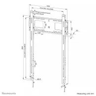 Uchwyt ścienny do monitora Neomounts by Newstar LEVEL-750 Heavy Duty Wall Mount WL30-750BL18P 50-98" - Czarny