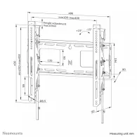Uchwyt ścienny do monitora Neomounts by Newstar LEVEL-750 Heavy Duty Wall Mount WL35-750BL14 42-75" - Czarny