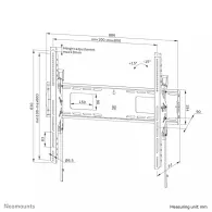 Uchwyt ścienny do monitora Neomounts by Newstar LEVEL-750 Heavy Duty Wall Mount WL35-750BL18 55-98" - Czarny
