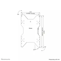 Uchwyt ścienny do monitora i TV Neomounts by Newstar TV Wall Mount WL85-515WH16 55-75" - Biały
