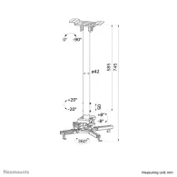 Uchwyt sufitowy do projektora Neomounts by Newstar Beamer Ceiling Mount CL25-550WH1 - Biały