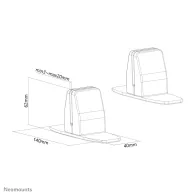 Uchwyty na ściankę biurka Neomounts by Newstar Desk Clamp Set NS-CLMPSTANDBLACK - max 8 kg, 2 sztuki, Czarne