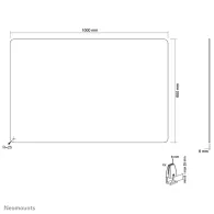 Biurkowe szkło ochronne Neomounts by Newstar Safety Screen With Tempered Glass NS-GLSPROTECT100 - 100 x 65 cm