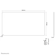 Biurkowe szkło ochronne Neomounts by Newstar Safety Screen With Tempered Glass NS-GLSPROTECT120 - 120 x 65 cm