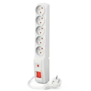 Listwa antyprzepięciowa Acar F5 (1.8 M) SZARY - 5 gniazd/1,8 m/Szara