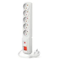 Listwa antyprzepięciowa Acar F5 (3 M) SZARY - 5 gniazd/3 m/Szara