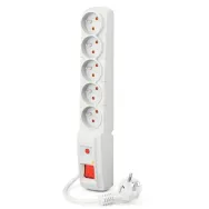 Listwa antyprzepięciowa Acar F5 (3 M) SZARY - 5 gniazd/3 m/Szara