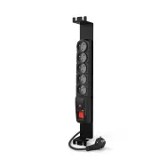 Listwa zasilająca rack Acar F5 FA RACK EMI/RFI W0085 - Uchwyt 19", 5 gniazd, 5 m