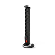 Listwa zasilająca rack Acar S8 W0138 - 8 gniazd, 5 m, Czarna