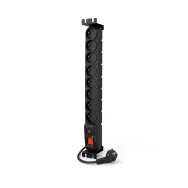 Listwa zasilająca rack Acar S8 W0138 - 8 gniazd, 5 m, Czarna