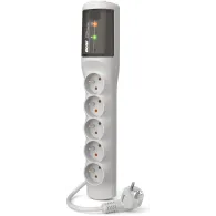 Listwa antyprzepięciowa Acar XP easy W2336 - 5 gniazd/1,5 m/Szara