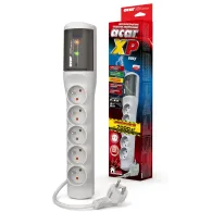 Listwa antyprzepięciowa Acar XP easy W2336 - 5 gniazd/1,5 m/Szara