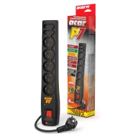 Listwa zasilająca Acar P7 7x 230V PL - 7 gniazd, 1,5 m, Czarna - W0114 | Sklep ITnes.pl - IT for BUSINESS