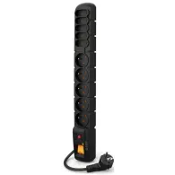Listwa antyprzepięciowa Acar S10 ACAR S10-3M-CZARNY - 10 gniazd, 3 m, Czarna