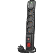 Listwa antyprzepięciowa Acar F4 USB A+C W2440 - 4 gniazda/3 m/Czarna