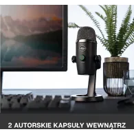 Mikrofon Logitech Blue Yeti Nano 988-000401 - USB, Czarny