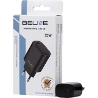 Ładowarka sieciowa Beline 20W BLNCB20 - 1x USB-C, PD 3.0, bez kabla, Czarna