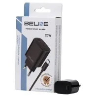 Ładowarka sieciowa Beline 20W BLNCB20C - 1x USB-C, PD 3.0, kabel USB-C, Czarna
