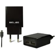 Ładowarka sieciowa Beline 10W BELI0011 - 2x USB-A, kabel microUSB, 2A, Czarna