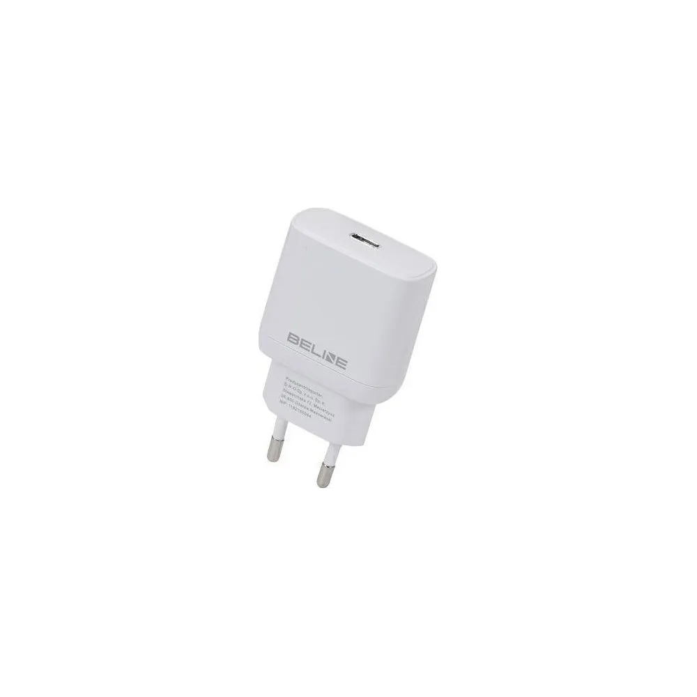 Ładowarka sieciowa Beline 30W GaN BELI02171 - 1x USB-C, PD 3.0, Biała