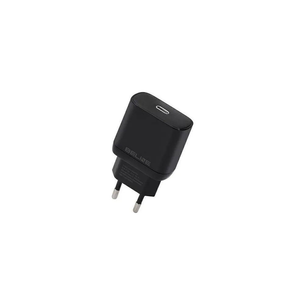 Ładowarka sieciowa Beline 25W GaN BELI02166 - 1x USB-C, PD 3.0, Bez kabla, Czarna
