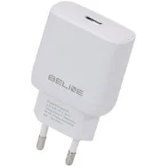 Ładowarka sieciowa Beline 25W GaN BELI02167 - 1x USB-C, PD 3.0, Bez kabla, Biała