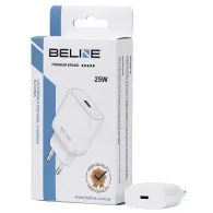 Ładowarka sieciowa Beline 25W GaN BELI02167 - 1x USB-C, PD 3.0, Bez kabla, Biała