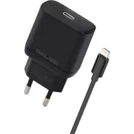 Ładowarka sieciowa Beline 30W GaN BELI02174 - USB-C, Kabel Lightning, Czarna