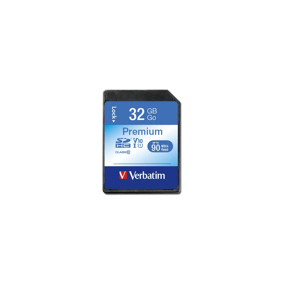 Karta pamięci Verbatim Premium U1 SDHC 32GB 43963, Class 10, UHS-1, V10, 90MB, s, 10MB, s, Czarna | Sklep ITnes.pl, IT for BUSINESS