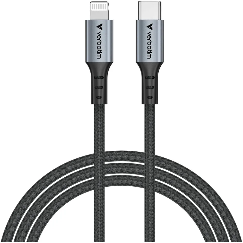 Kabel Verbatim USB-C/Lightning 31844 - 1,2 m, Czarny