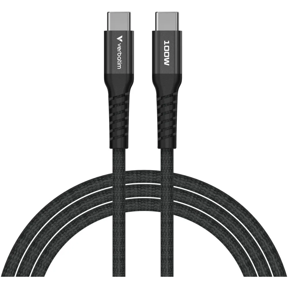 Kabel Verbatim USB-C PD 60W 31863 - 1,2 m, USB 2.0, Magnetyczny, Czarny