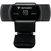 Kamera internetowa Verbatim AWC-01 49578 - Full HD 1080p, USB 2.0, Z mikrofonem, Czarna