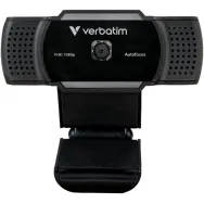 Kamera internetowa Verbatim AWC-01 49578 - Full HD 1080p, USB 2.0, Z mikrofonem, Czarna