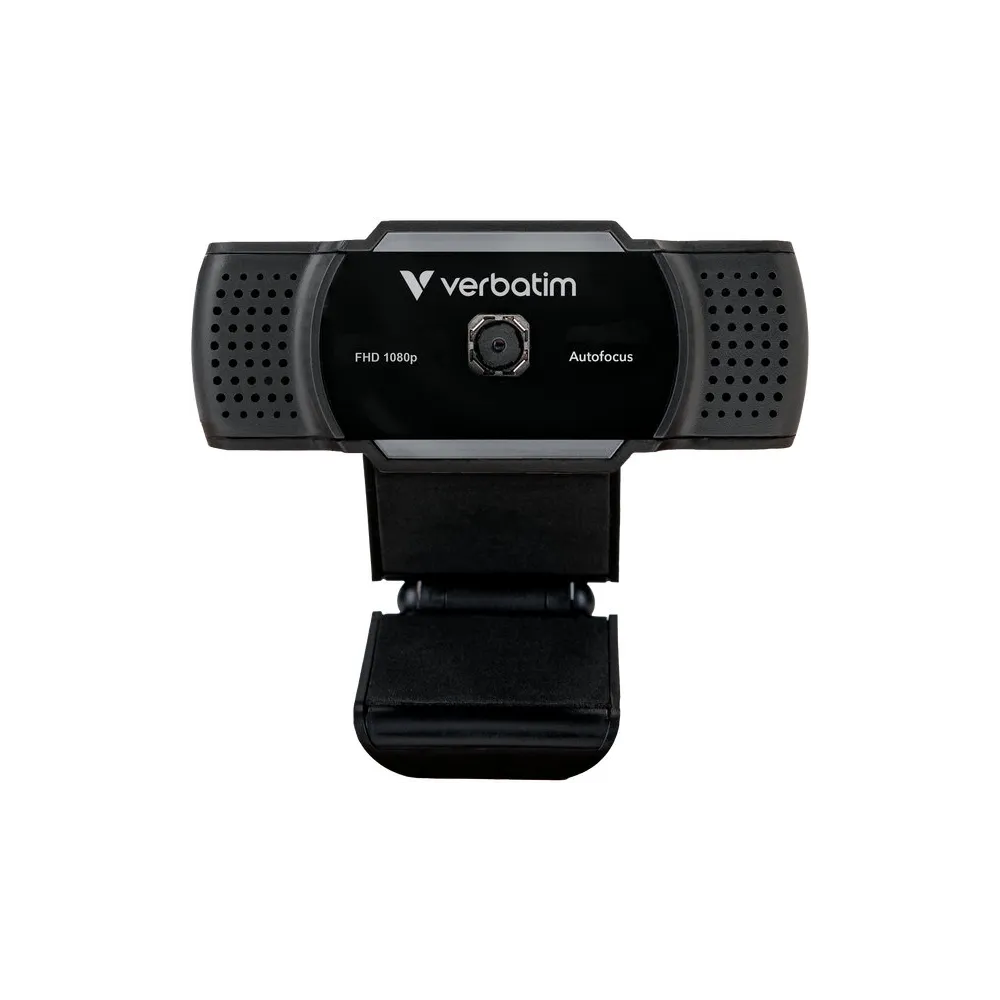 Kamera internetowa Verbatim AWC-01 49578 - Full HD 1080p, USB 2.0, Z mikrofonem, Czarna