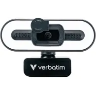 Kamera internetowa Verbatim AWC-02 49579 - Full HD 1080p, USB 2.0, Z mikrofonem i podświetleniem LED, Czarna