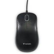 Mysz przewodowa Verbatim Silent 49024 - USB-A, 1000 DPI, Czarna