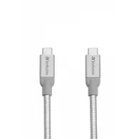 Kabel Verbatim USB-C 48867, 30 cm, USB 3.2 Gen 2, Srebrny | Sklep ITnes.pl, IT for BUSINESS