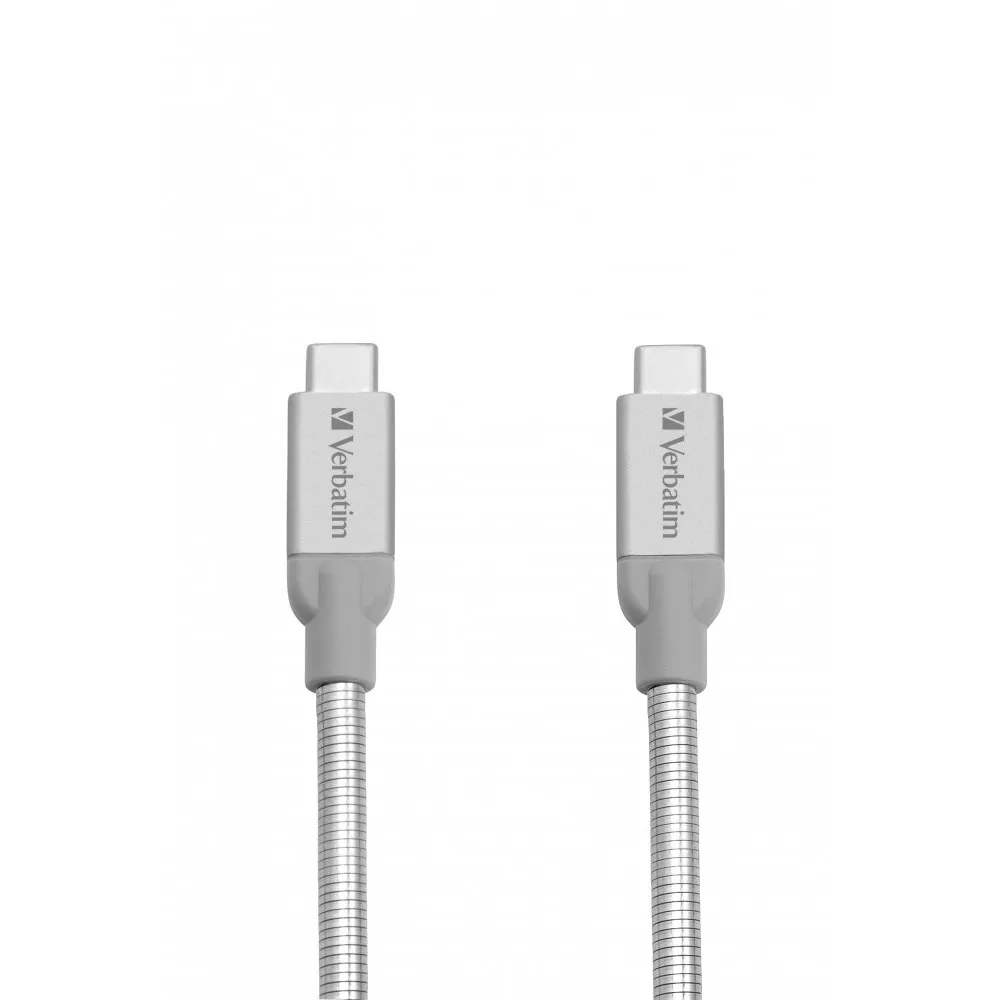 Kabel Verbatim USB-C 48867, 30 cm, USB 3.2 Gen 2, Srebrny | Sklep ITnes.pl, IT for BUSINESS