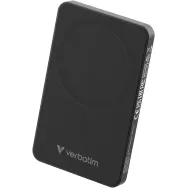 Powerbank Verbatim Charge 'n' Go Essentials 32225 - 5000 mAh, 15 W magnetyczny, 20 W przewodowy, USB-C, PD 3.0, QC 3.0, Czarny