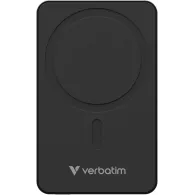 Powerbank Verbatim Charge 'n' Go Essentials 32225 - 5000 mAh, 15 W magnetyczny, 20 W przewodowy, USB-C, PD 3.0, QC 3.0, Czarny