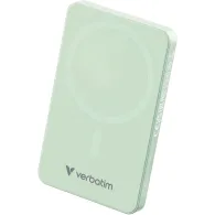 Powerbank Verbatim Charge 'n' Go Essentials 32226 - 5000 mAh, 15W magnetyczny, 20W przewodowy, USB-C, PD 3.0, QC 3.0, Zielony