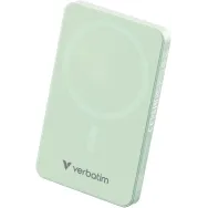 Powerbank Verbatim Charge 'n' Go Essentials 32226 - 5000 mAh, 15W magnetyczny, 20W przewodowy, USB-C, PD 3.0, QC 3.0, Zielony