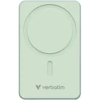 Powerbank Verbatim Charge 'n' Go Essentials 32226 - 5000 mAh, 15W magnetyczny, 20W przewodowy, USB-C, PD 3.0, QC 3.0, Zielony