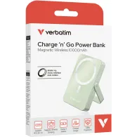 Powerbank Verbatim Charge 'n' Go 32259 - 10000 mAh, USB-C, PD 3.0, QC 3.0, Zielony